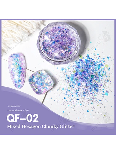 mixed glitter